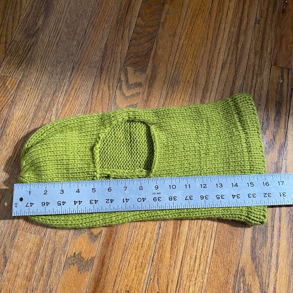 Handmade Knit Balaclava: Wool Blend Face Mask, Winter Warmer - Picture 2 of 7